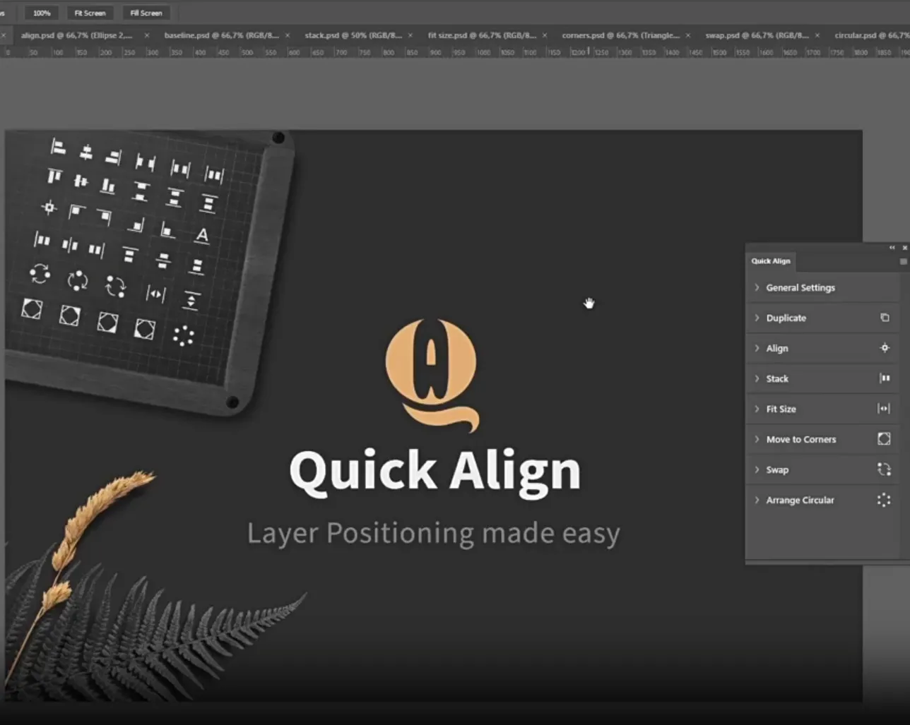 PS对齐封神插件！